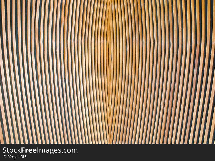 Ceiling wood in the pavilion. Ceiling wood in the pavilion