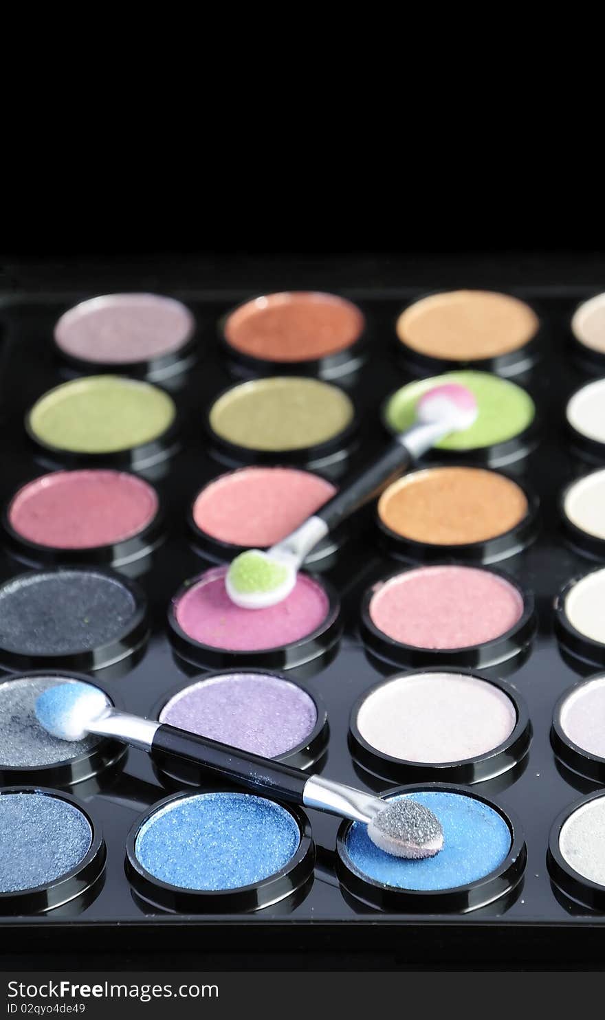 Makeup palette closeup