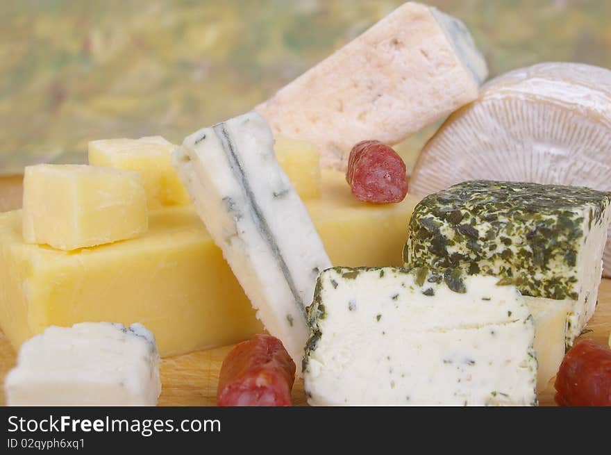 Cheese antipasto varieties