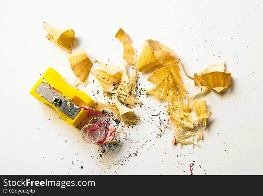 The sharpener isolated on the white background