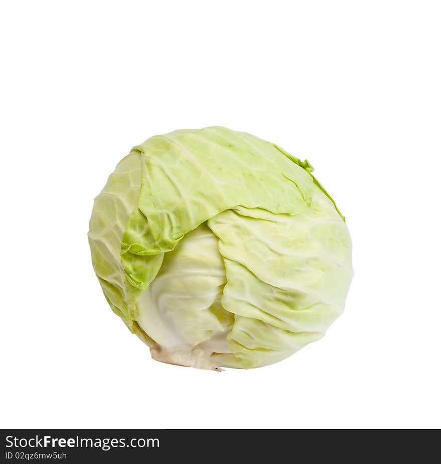 Cabbage on a white background