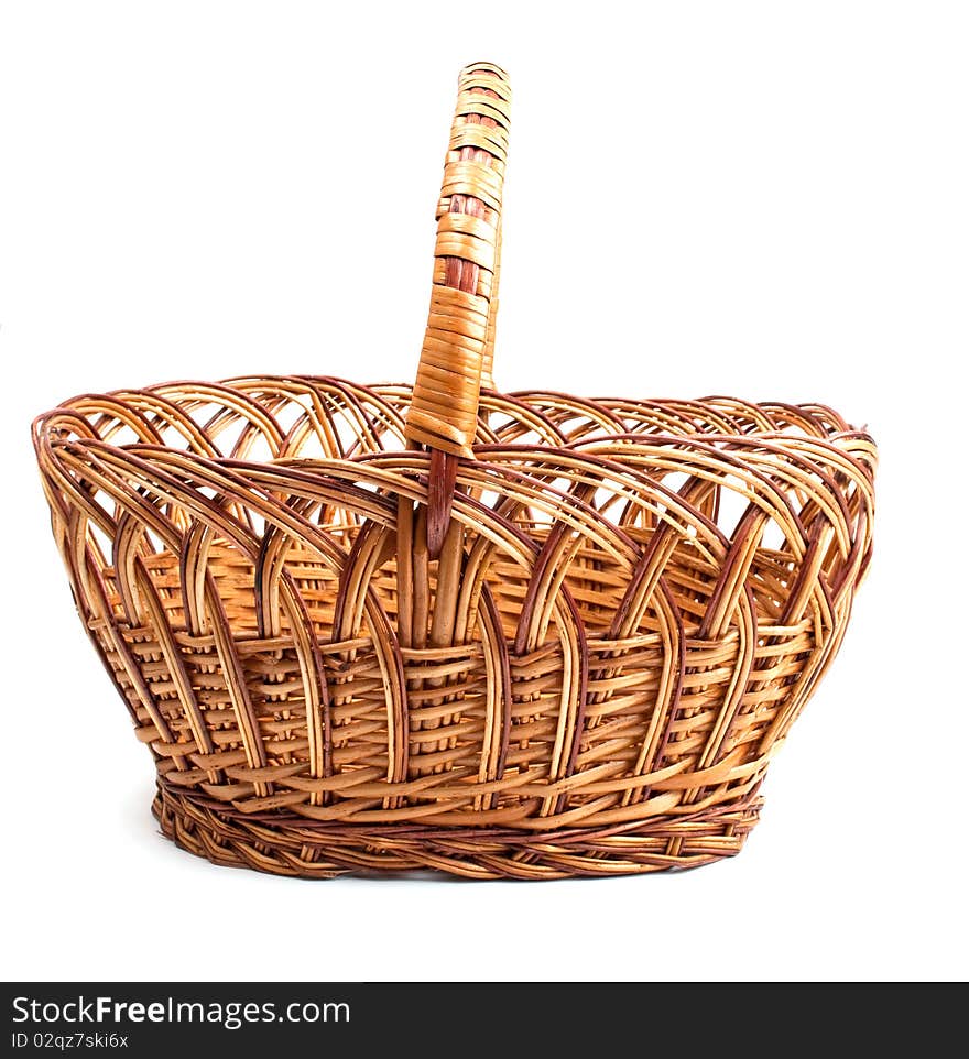 Basket on a white background