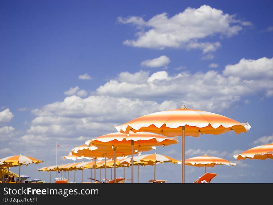 Beach Umbrellas.