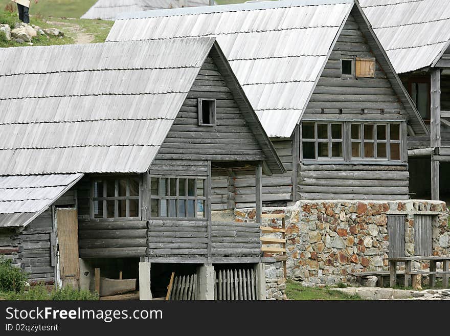 Pastoral village in mountain, Bosnia and Herzegovina