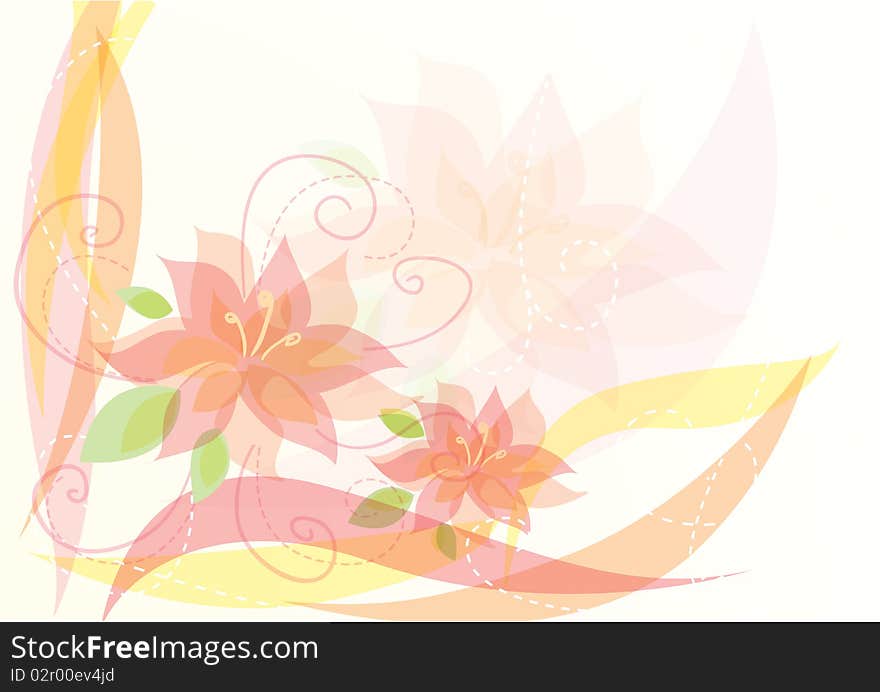 Elegant floral background design.