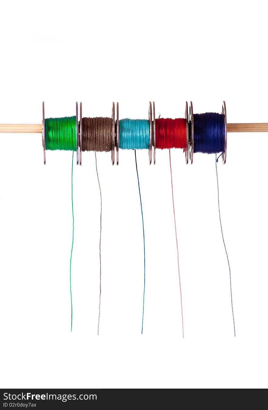 Colored Cotton Bobbins