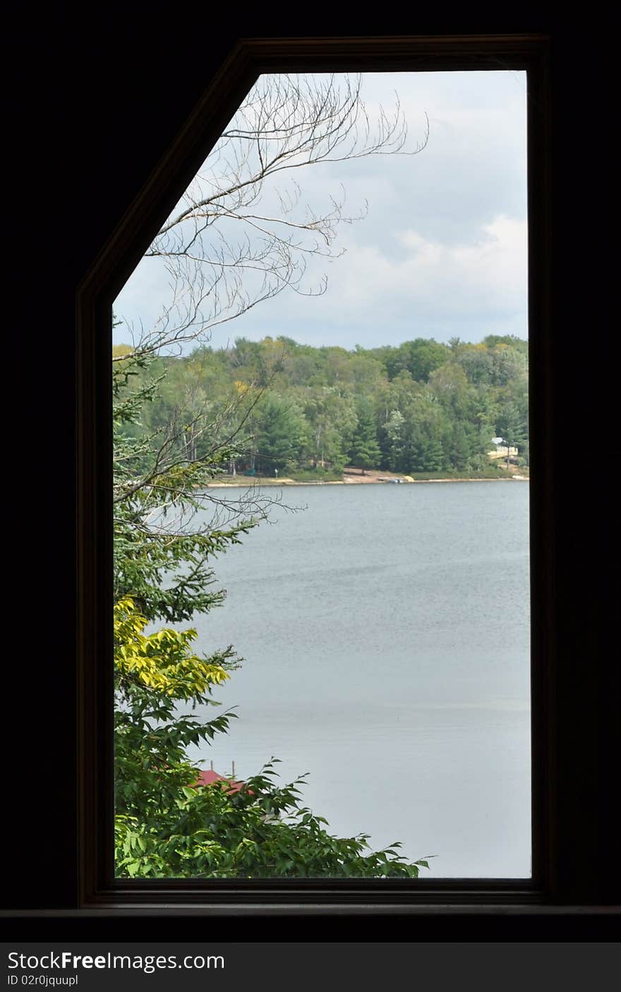 Lake In Window