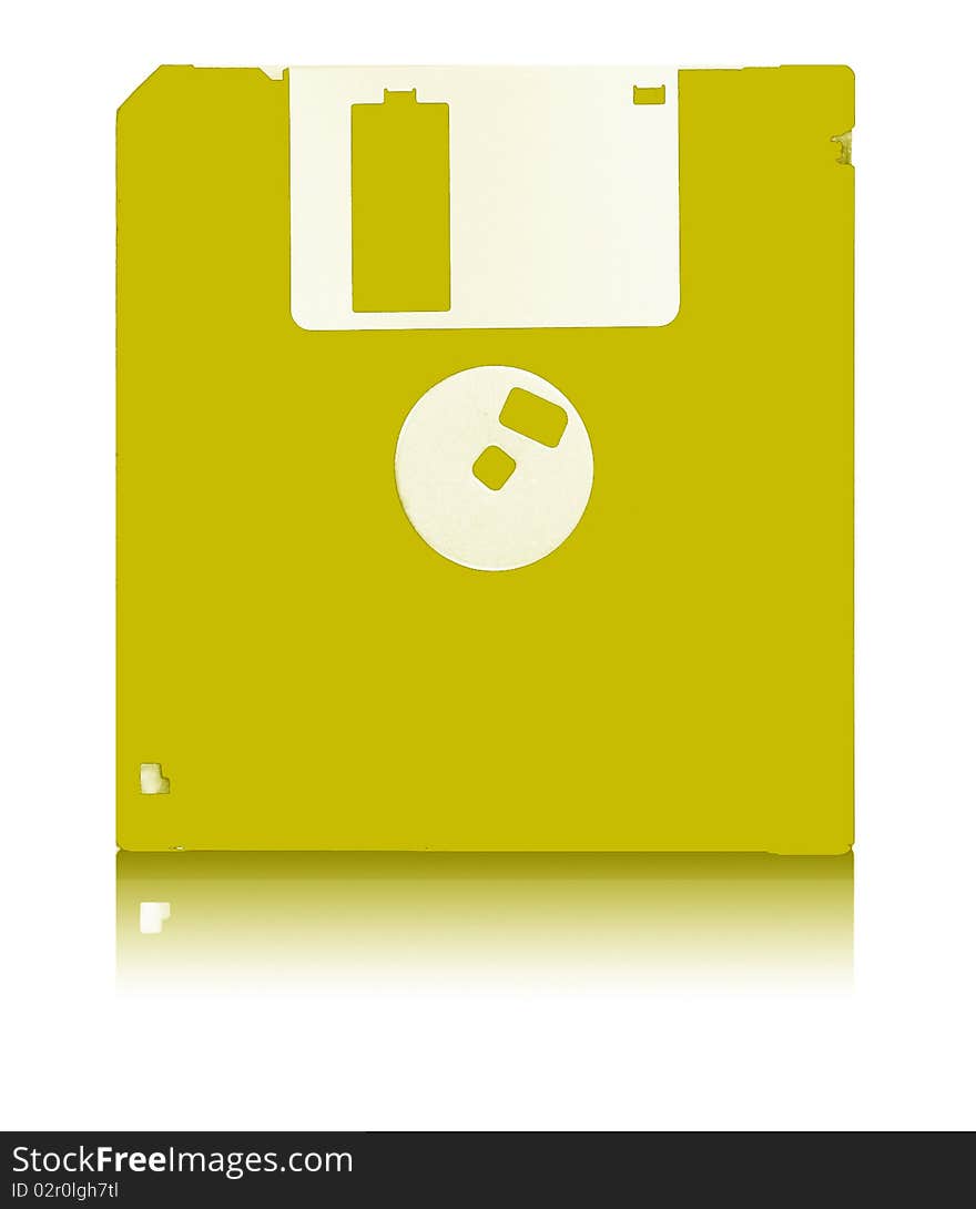 FLOPPY DISC with isolated white background. FLOPPY DISC with isolated white background