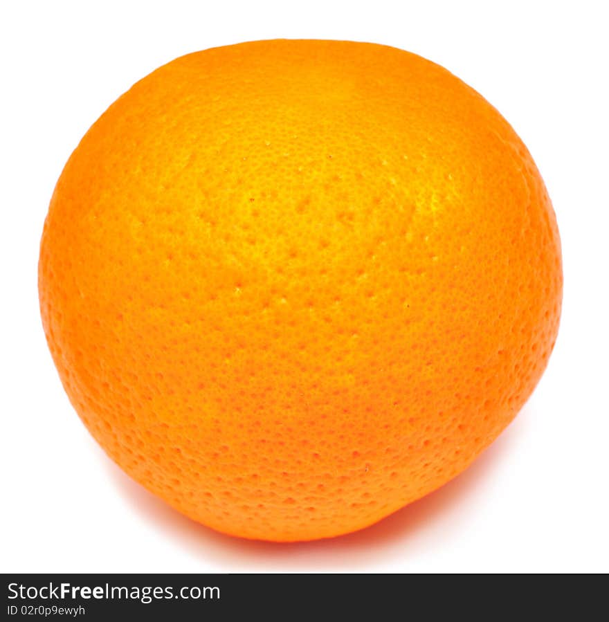 Juicy orange isolated on a white background