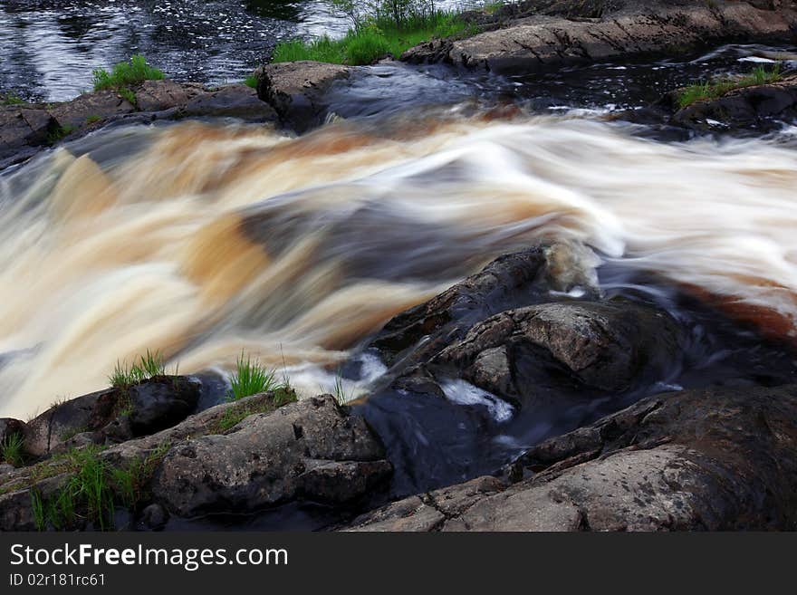 Stream waterfall