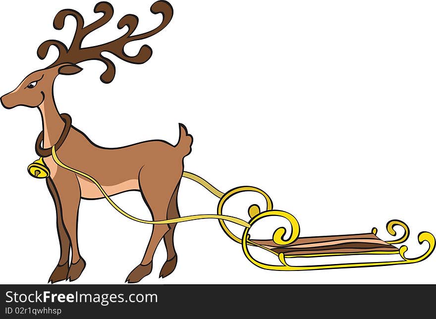 Deer And Sledge