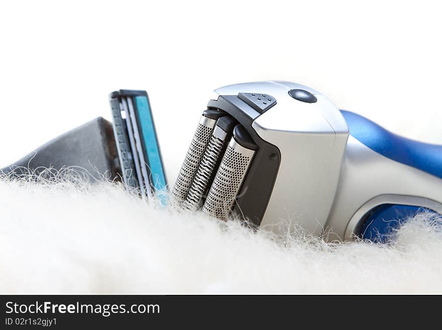 Electric shaver or shaving razor