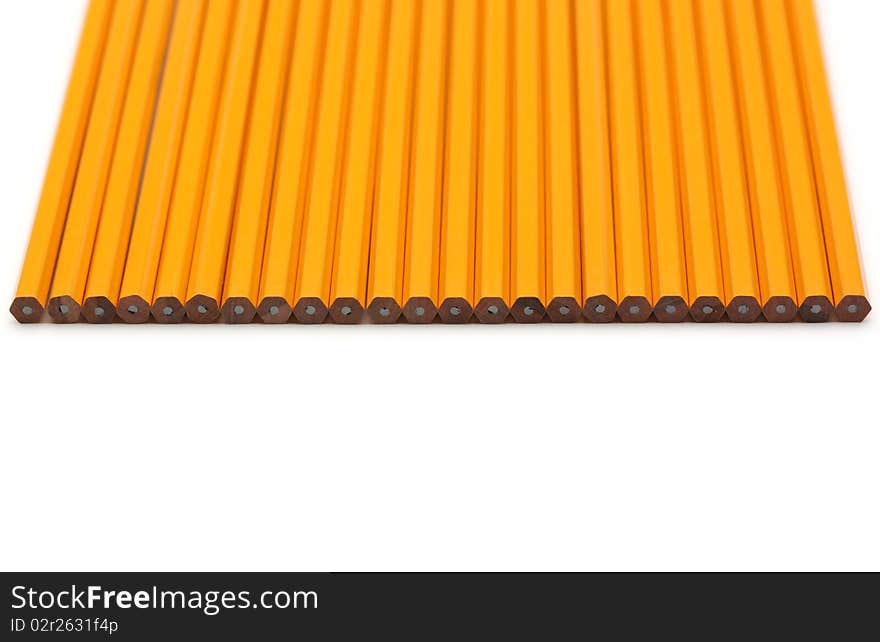 Pencils isolated on pure white background. Pencils isolated on pure white background