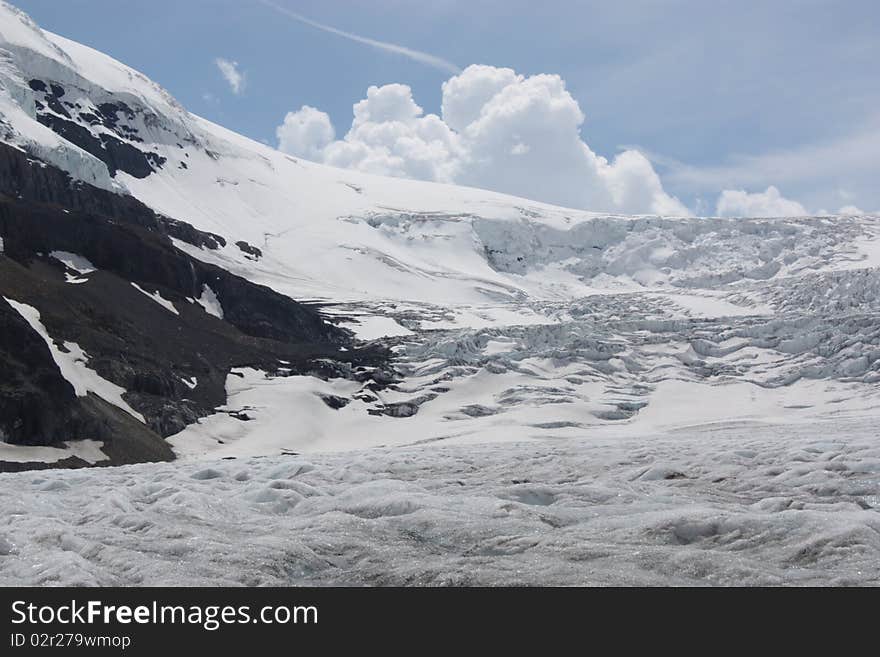 Athabasca Glacier, part of the Columbia Icefield, Jasper National Park, Alberta, Canada. Athabasca Glacier, part of the Columbia Icefield, Jasper National Park, Alberta, Canada.