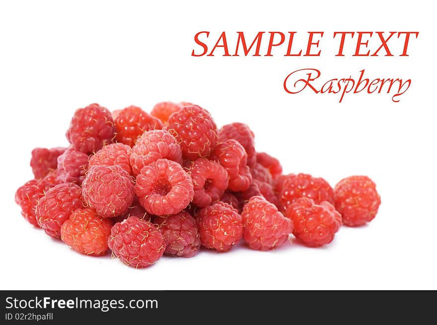 Fresh Raspberry Isolated On White Background