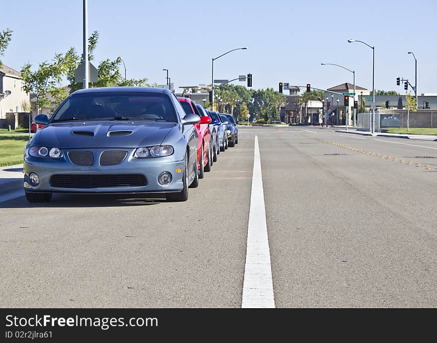 Pontiac GTOs in a row