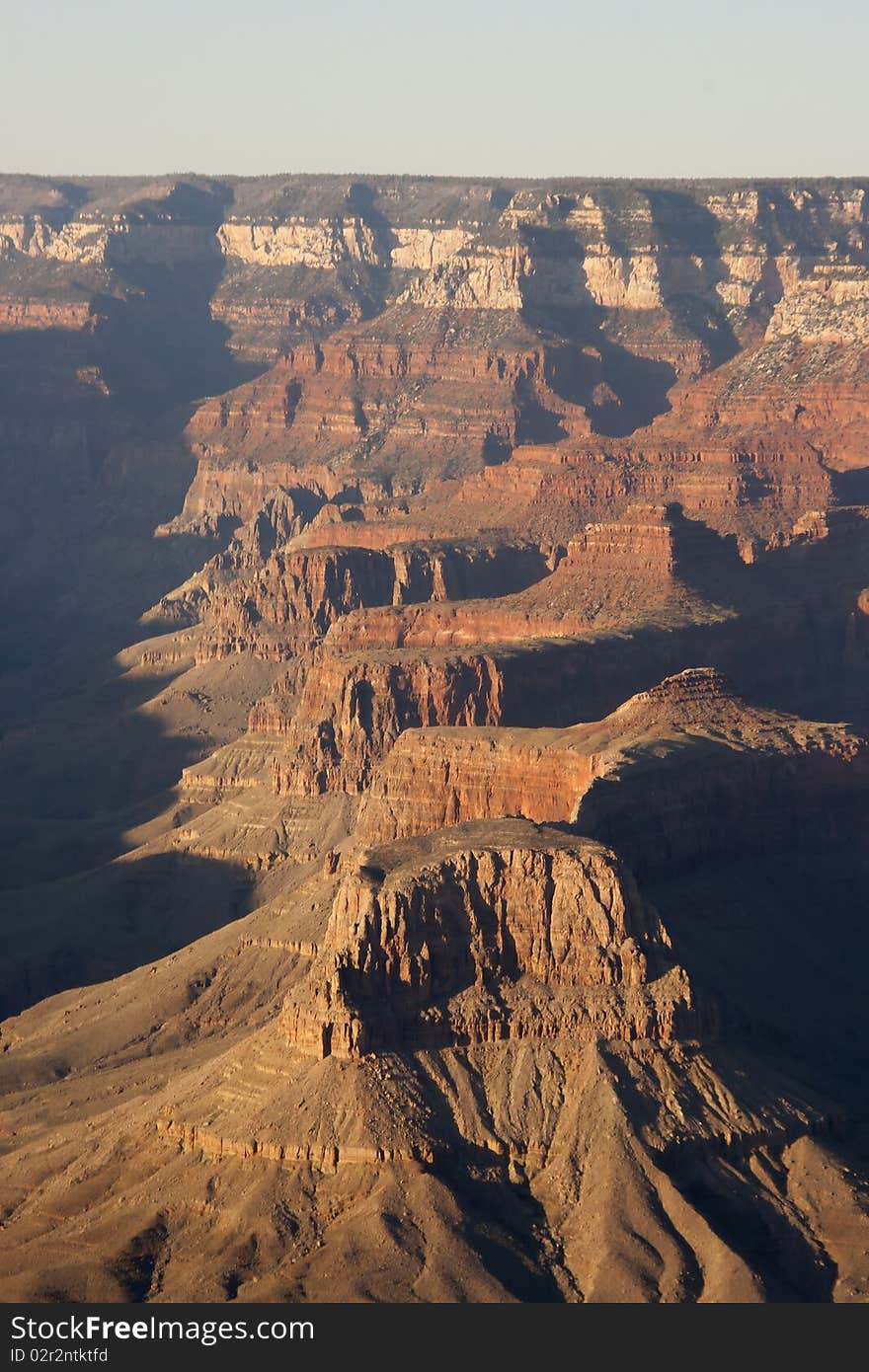 Colorful mountains in Grand Canyon