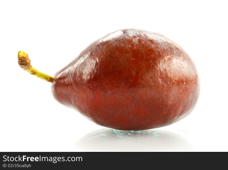 Plum isolated on a white background