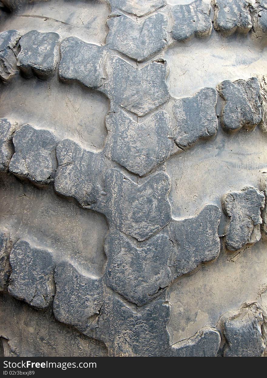 Dirty Wheel of a heavy truck. Dirty Wheel of a heavy truck