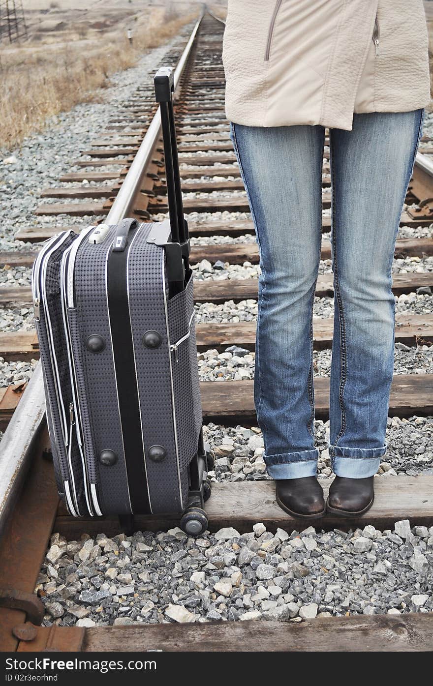 Tourist With A Suitcase