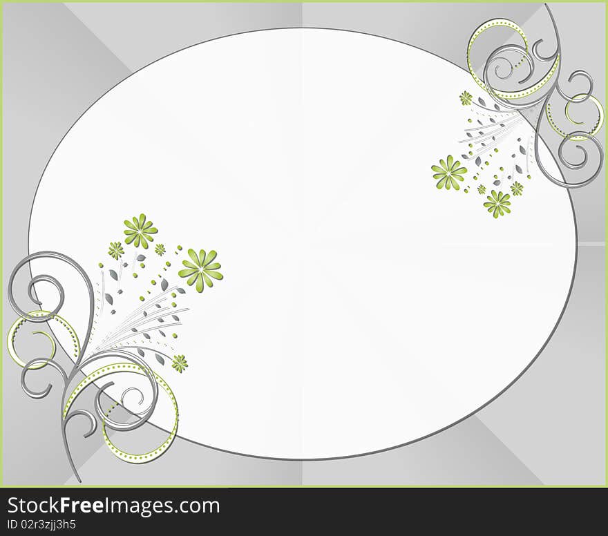 Elegant frame with decoration-Illustration