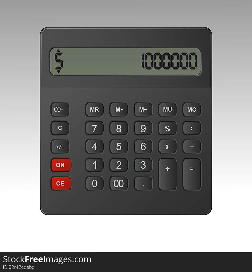 Business calculator. Vector illustration.