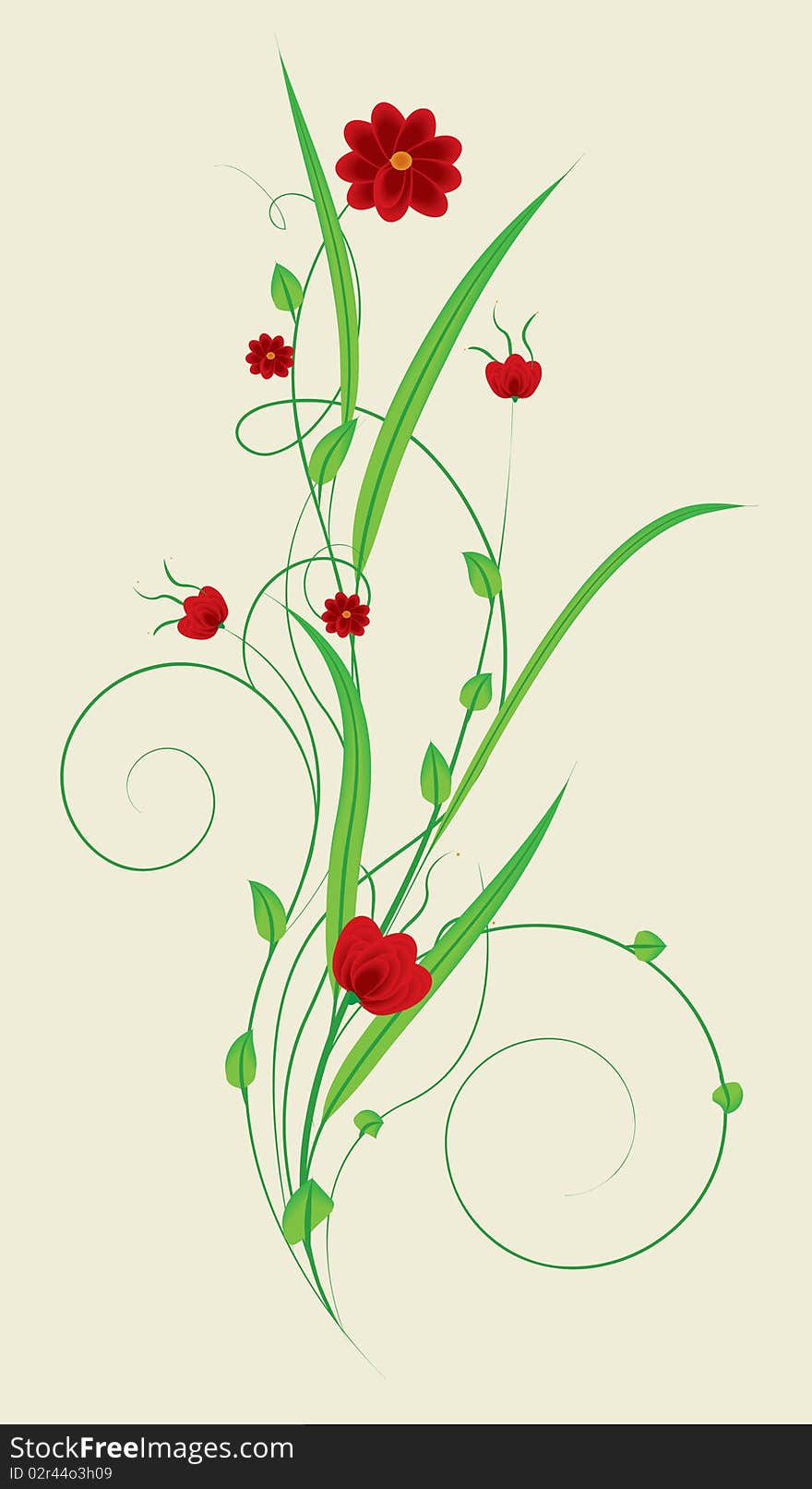 Floral decoration background good for cards