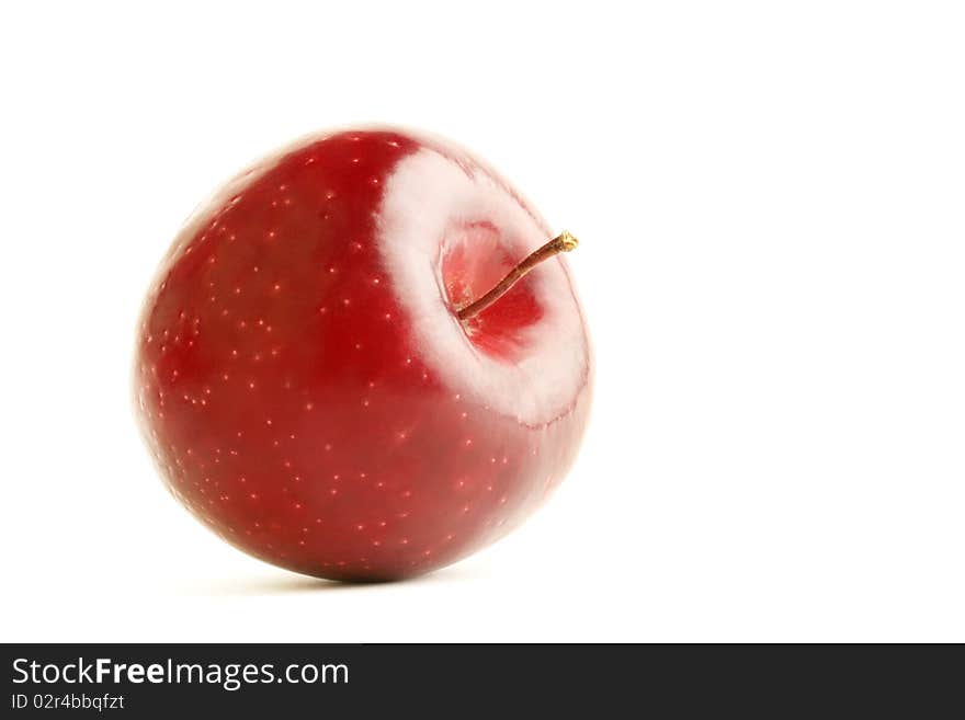 Ripe red apple isolated on white background. Ripe red apple isolated on white background