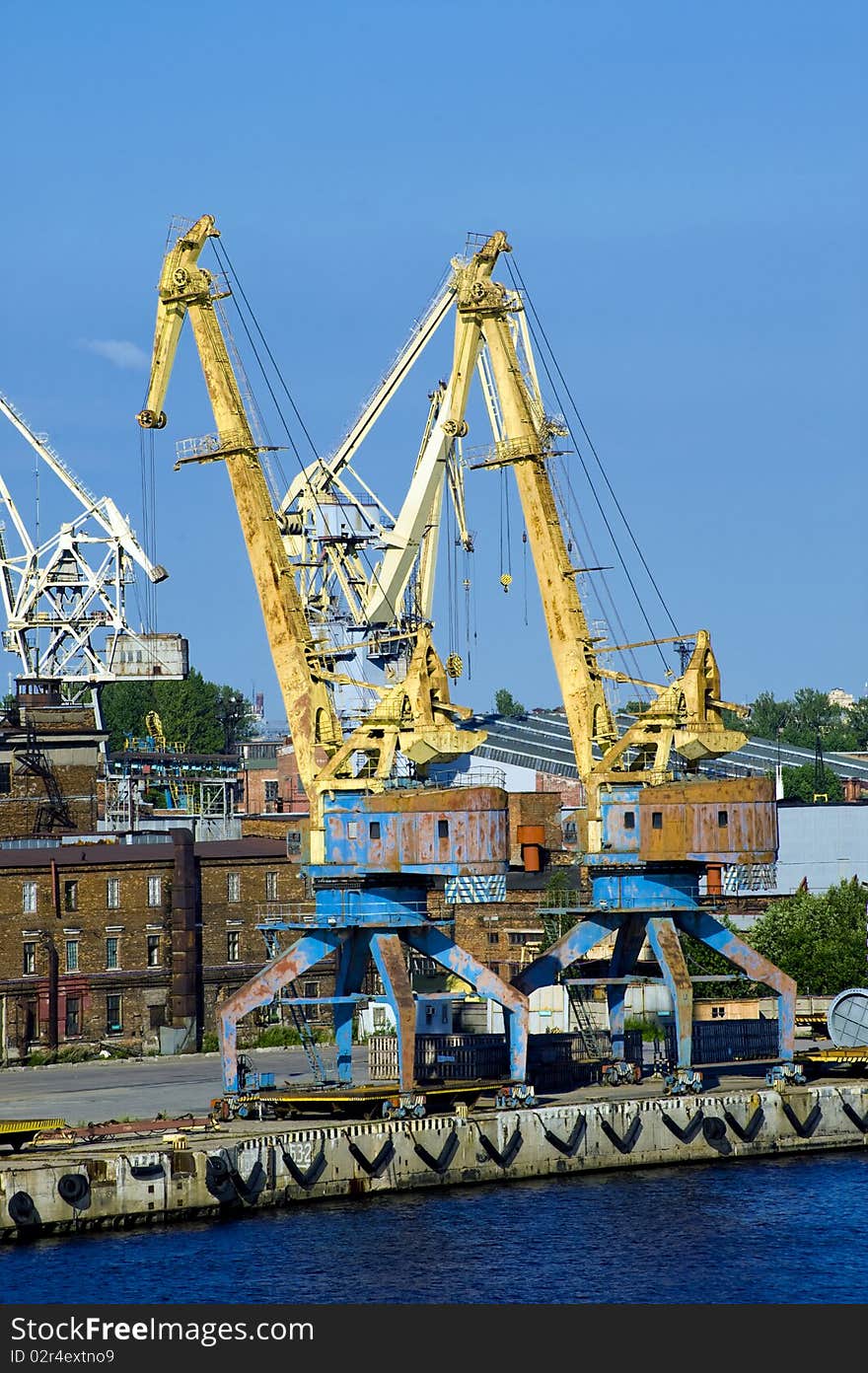 Cargo port in the Sankt Petersburg, Russia