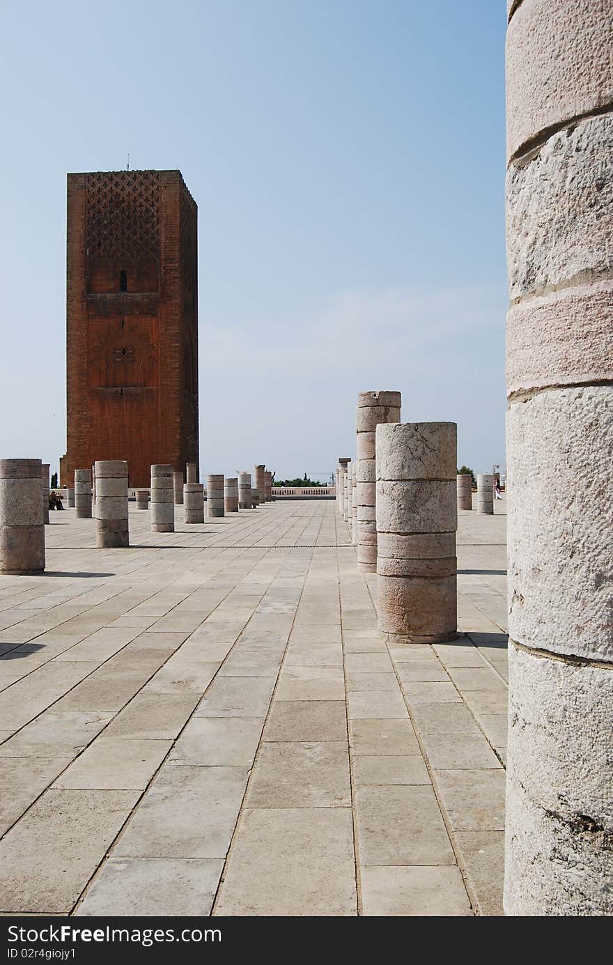 Columns At Ruined Mosque