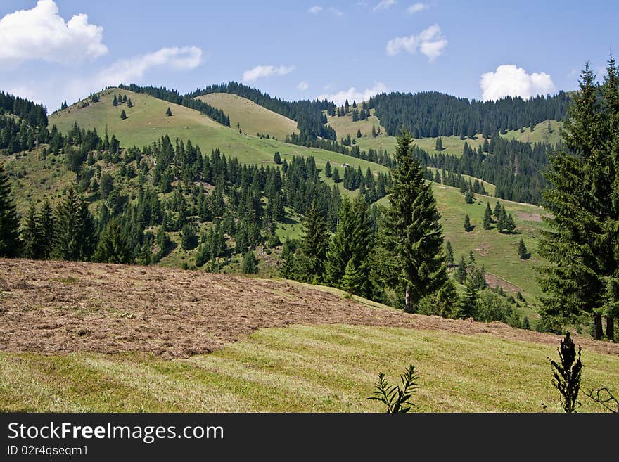 Mountain landscape, Hasmas Mountains, Romania.