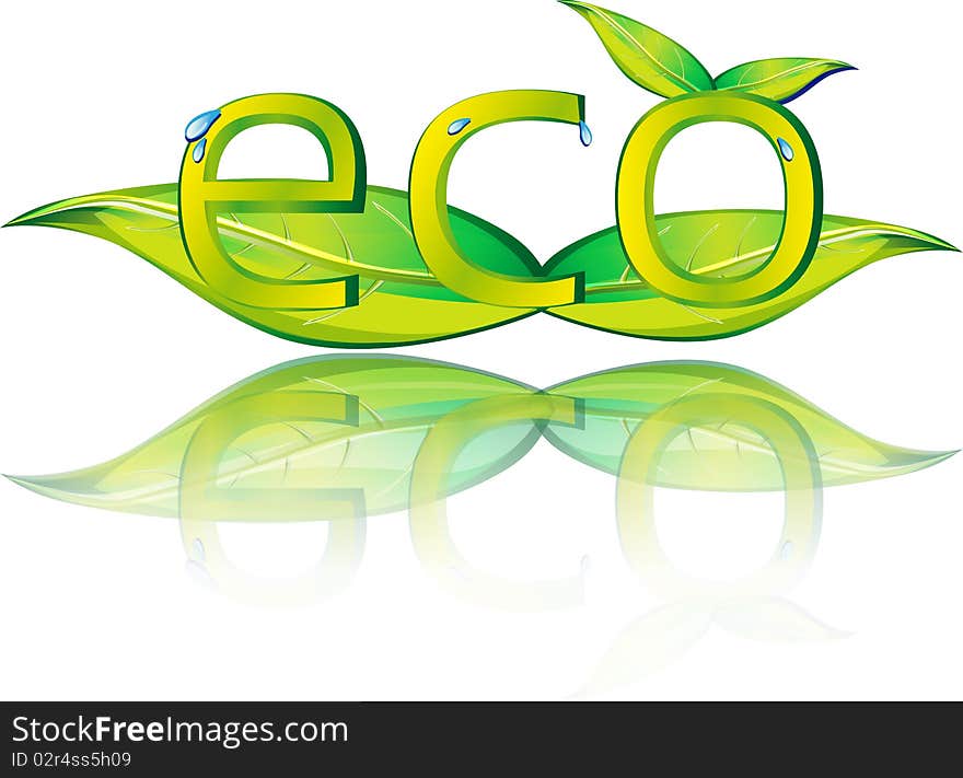 An illustration for eco message