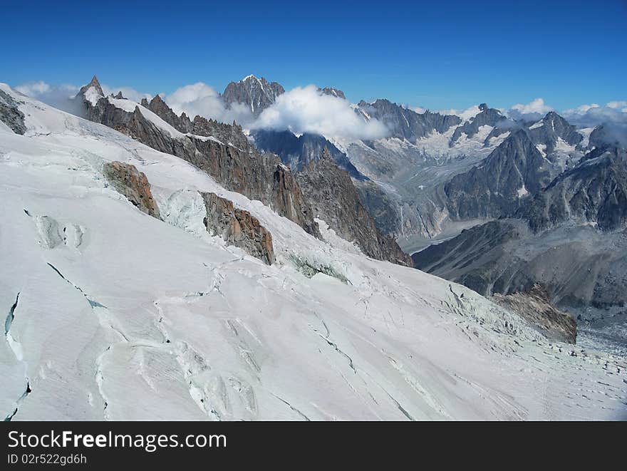 View From Aiguille Du Midi