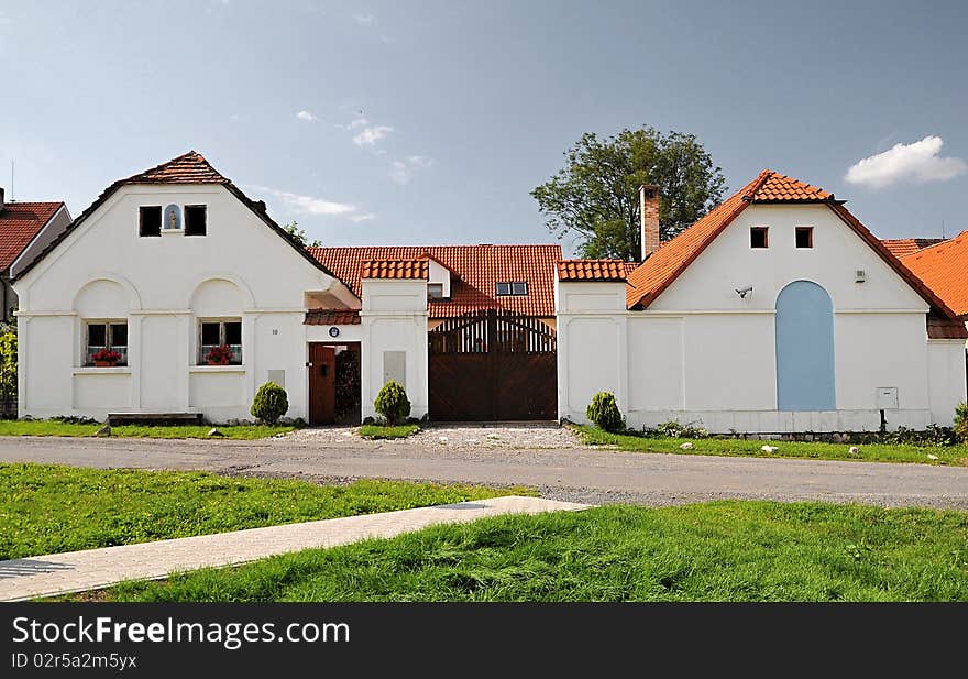 Renovated the original building a village house in a small village in central Bohemia, Czech Republic. Renovated the original building a village house in a small village in central Bohemia, Czech Republic