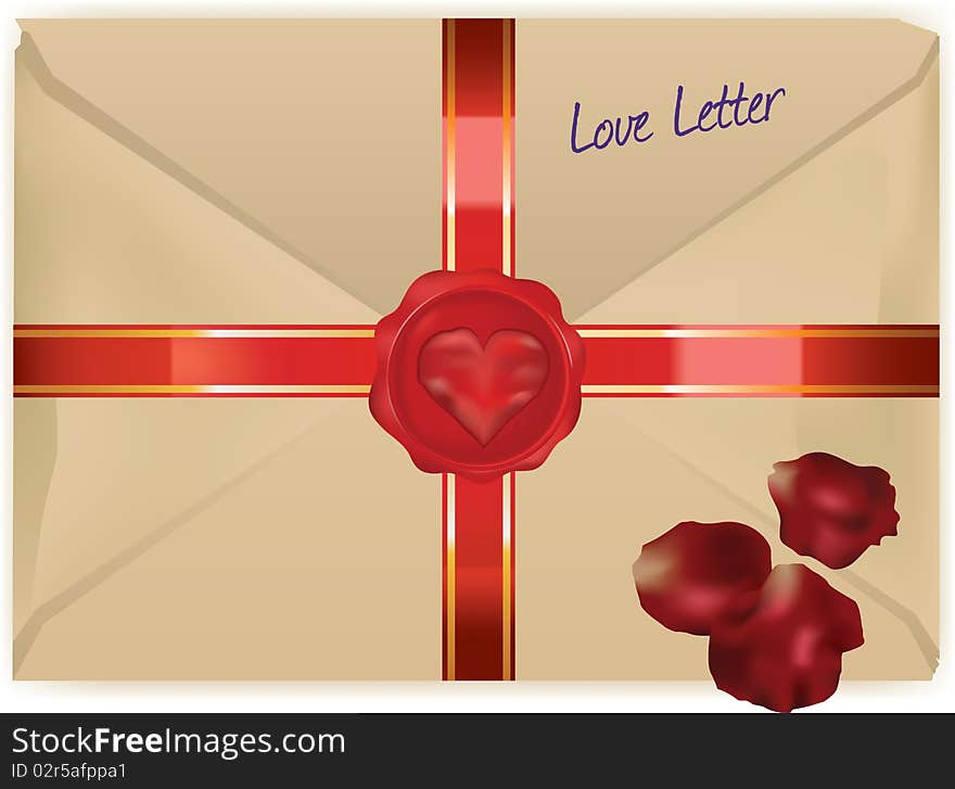 Wax sealed love letter