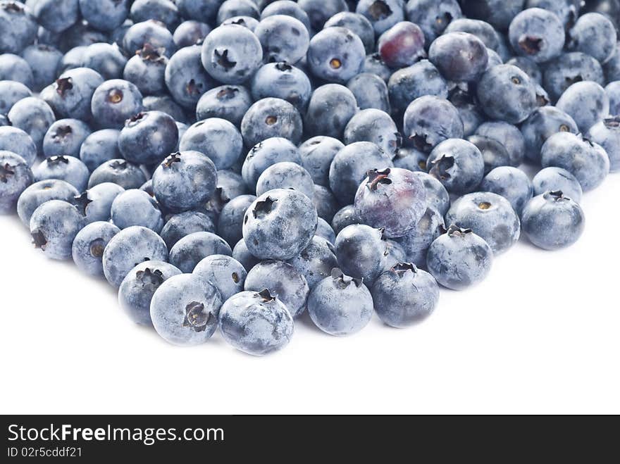 Blueberries Isolated On White