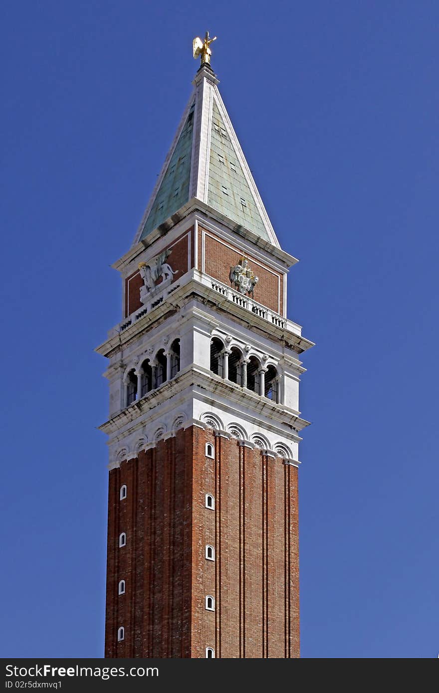 Venice, St. Marks Campanile - St. Marks tower on the Piazza San Marco, Italy, Europe. Venice, St. Marks Campanile - St. Marks tower on the Piazza San Marco, Italy, Europe