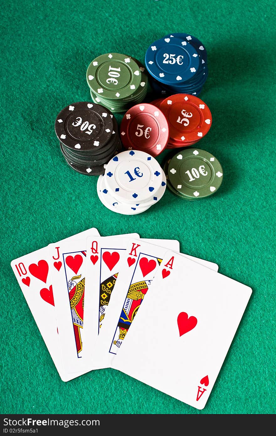 Poker Cards And Chips