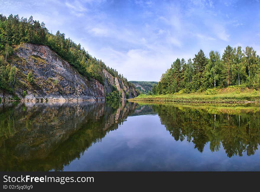 The river White, Russia, Ural