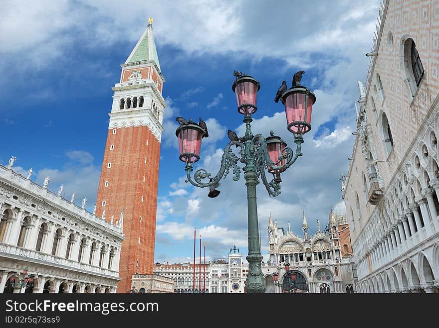 The San Marco square in Venice, Italia. The San Marco square in Venice, Italia.