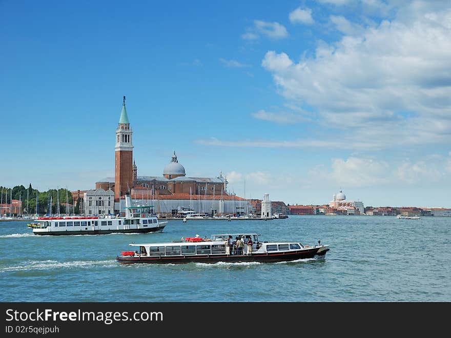 The San Marco canal and Church of San Giorgio Maggiore in Venice, Italia. The San Marco canal and Church of San Giorgio Maggiore in Venice, Italia.