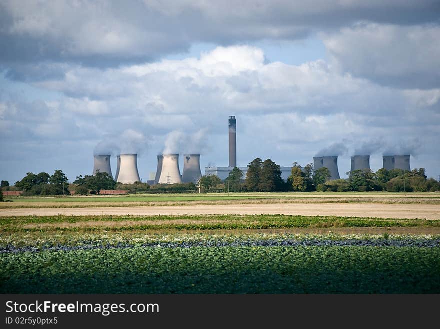 Industrial landscape, Power plant. England. Industrial landscape, Power plant. England.