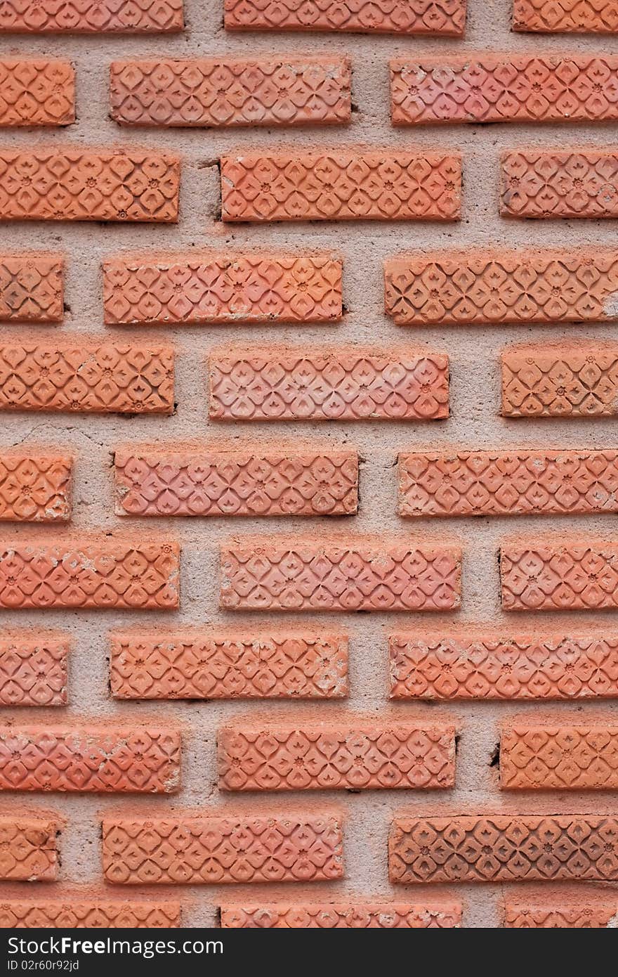 Pattern on the wall in thai temple