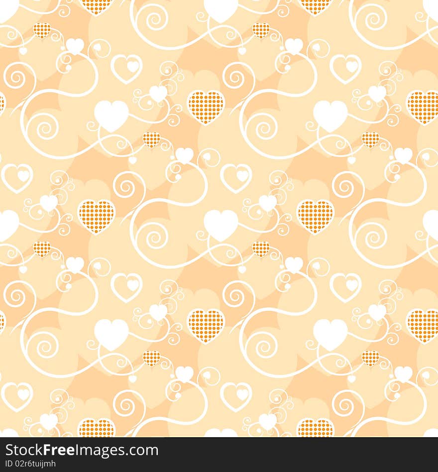 Excellent background with hearts. A illustration