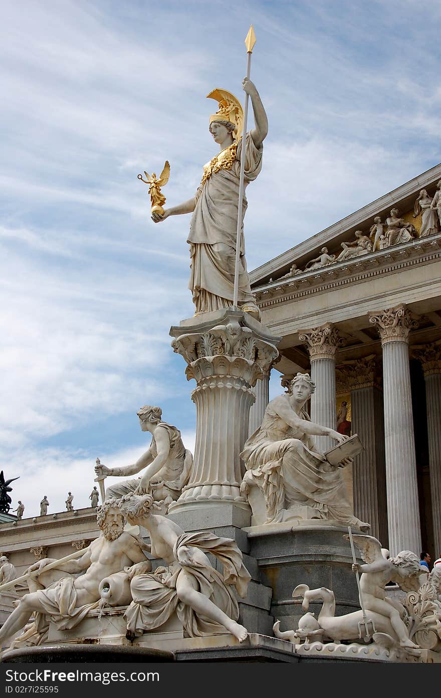 The Parlament in the capital city vienna.