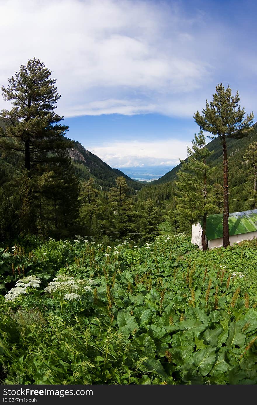 View of the Pirin mountains - in the Bulgarian Balkans. View of the Pirin mountains - in the Bulgarian Balkans