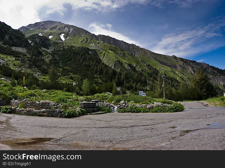 View of the Pirin mountains - in the Bulgarian Balkans. View of the Pirin mountains - in the Bulgarian Balkans