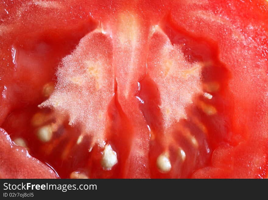 Sliced Tomato Background