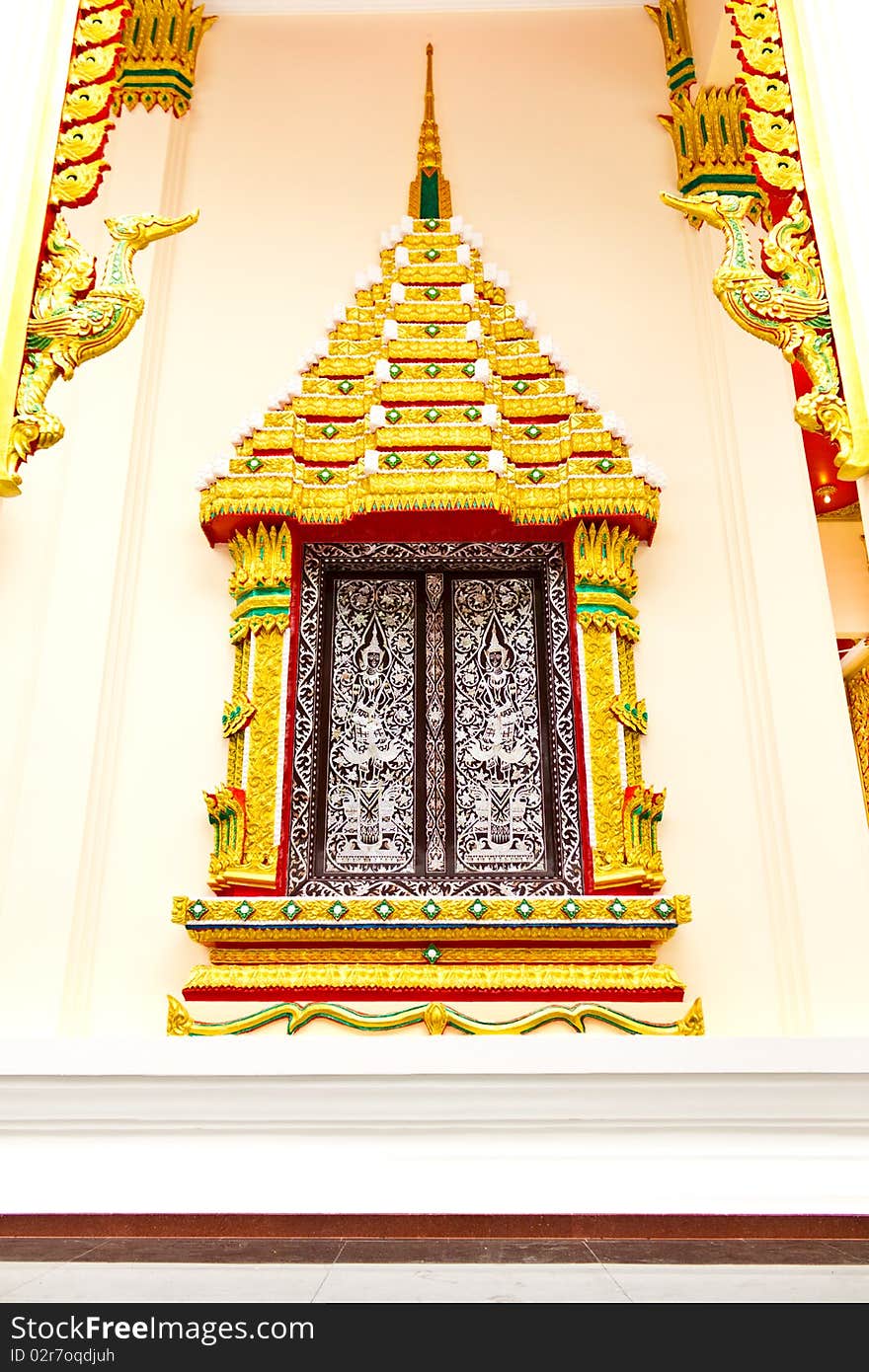 The Temple window in the bangkok. The Temple window in the bangkok