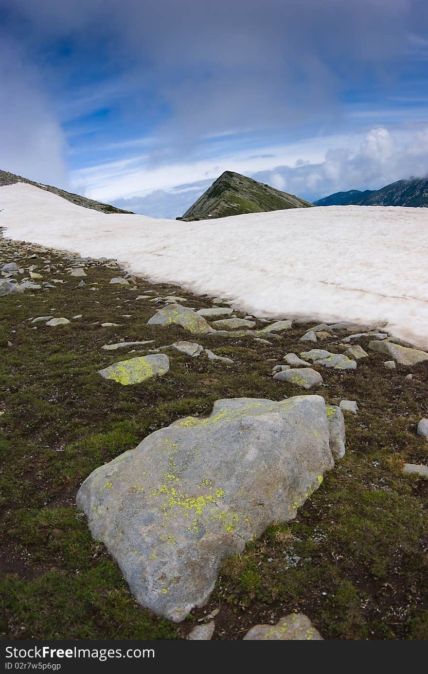 View of the Pirin Mountains - Bulgarian Balkans. View of the Pirin Mountains - Bulgarian Balkans